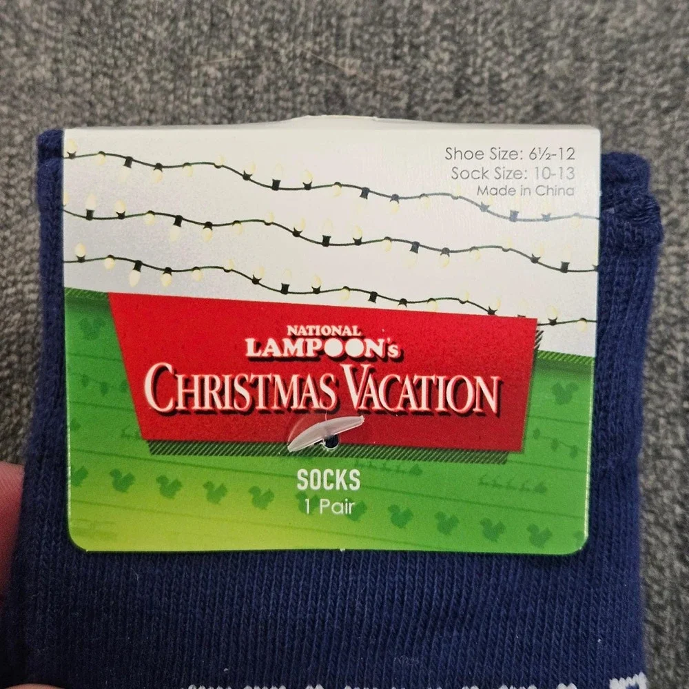 National Lampoons Christmas Vacation Griswold Family Vacation Socks Size‎ 10-13